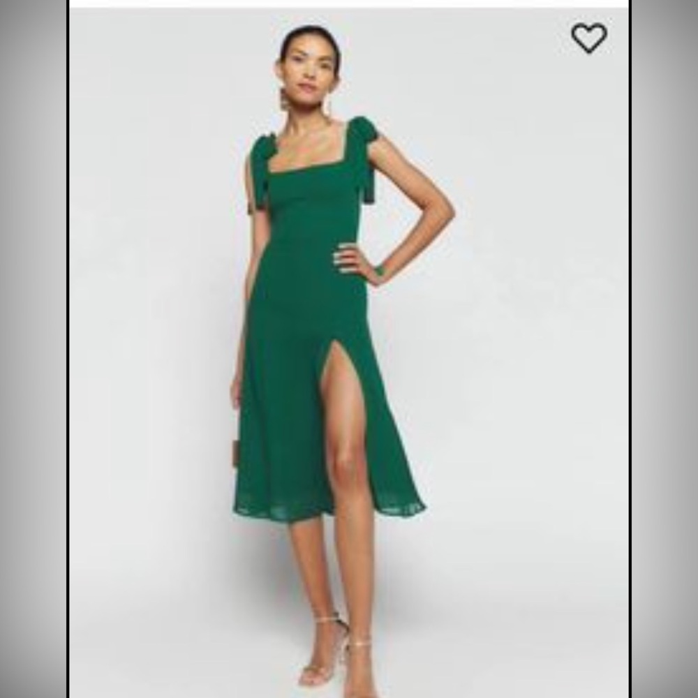 Reformation Twilight Emerald Dress size 4
